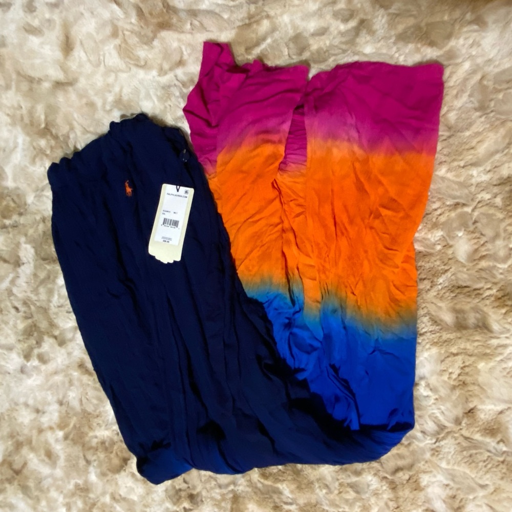 NEW Ralph Lauren Palazzo Swim Pants Cover Up 2X
